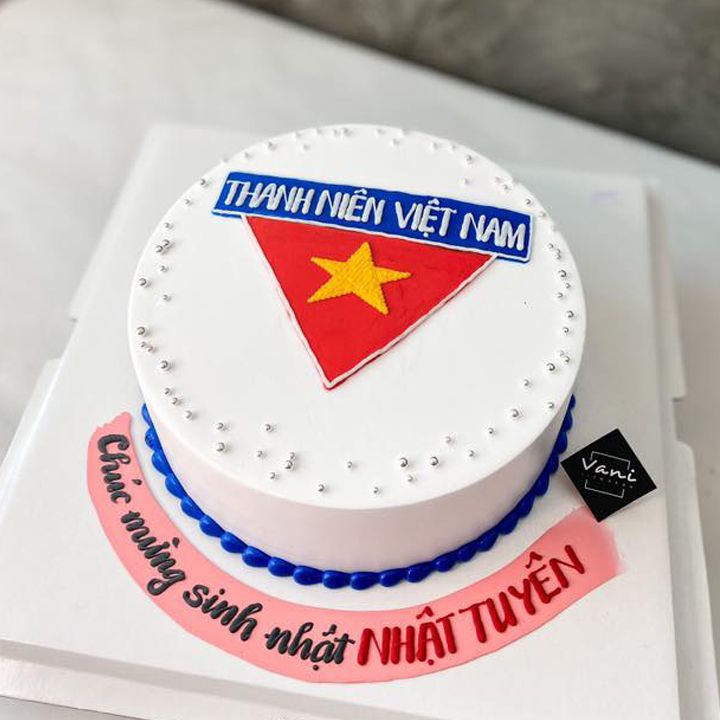 Bánh vẽ logo - bánh kem công ty Đà Nẵng