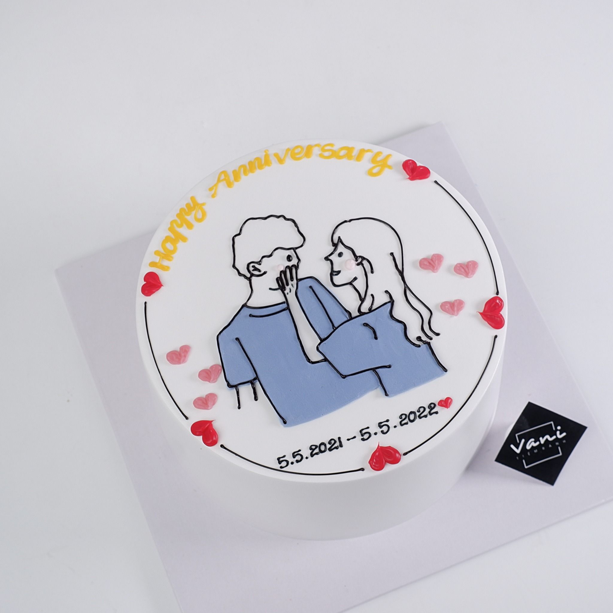 Bánh vẽ couple - Bánh kem sinh nhật Đà Nẵng
