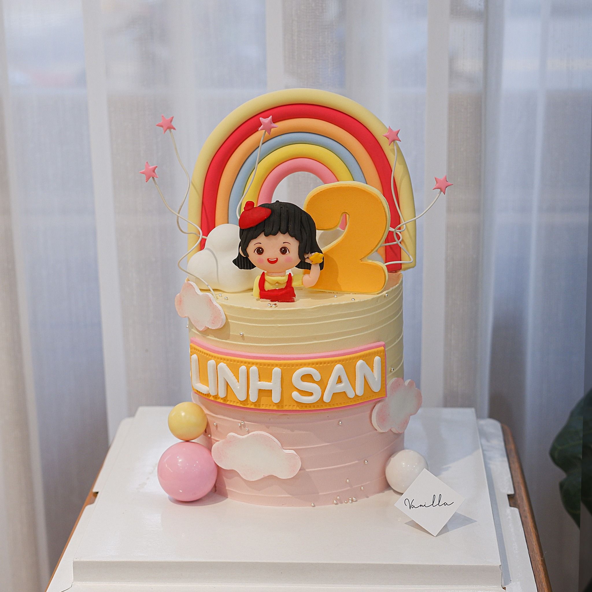 Bánh nặn tạo hình chủ đề bé gái