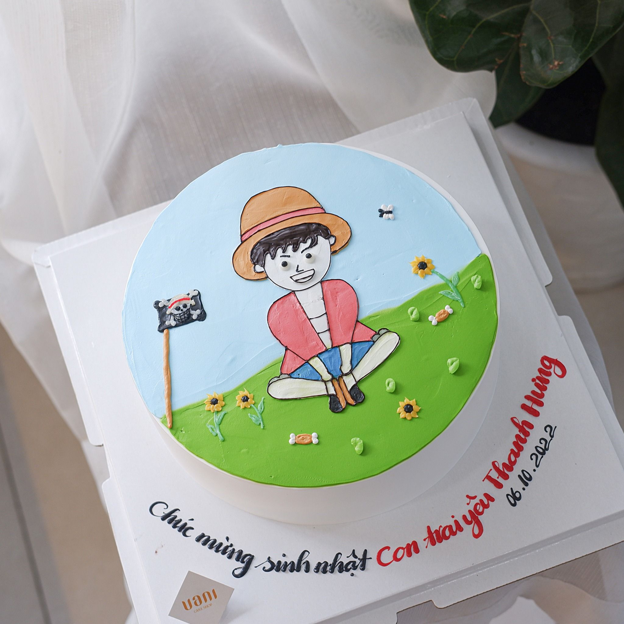 Bánh vẽ Luffy