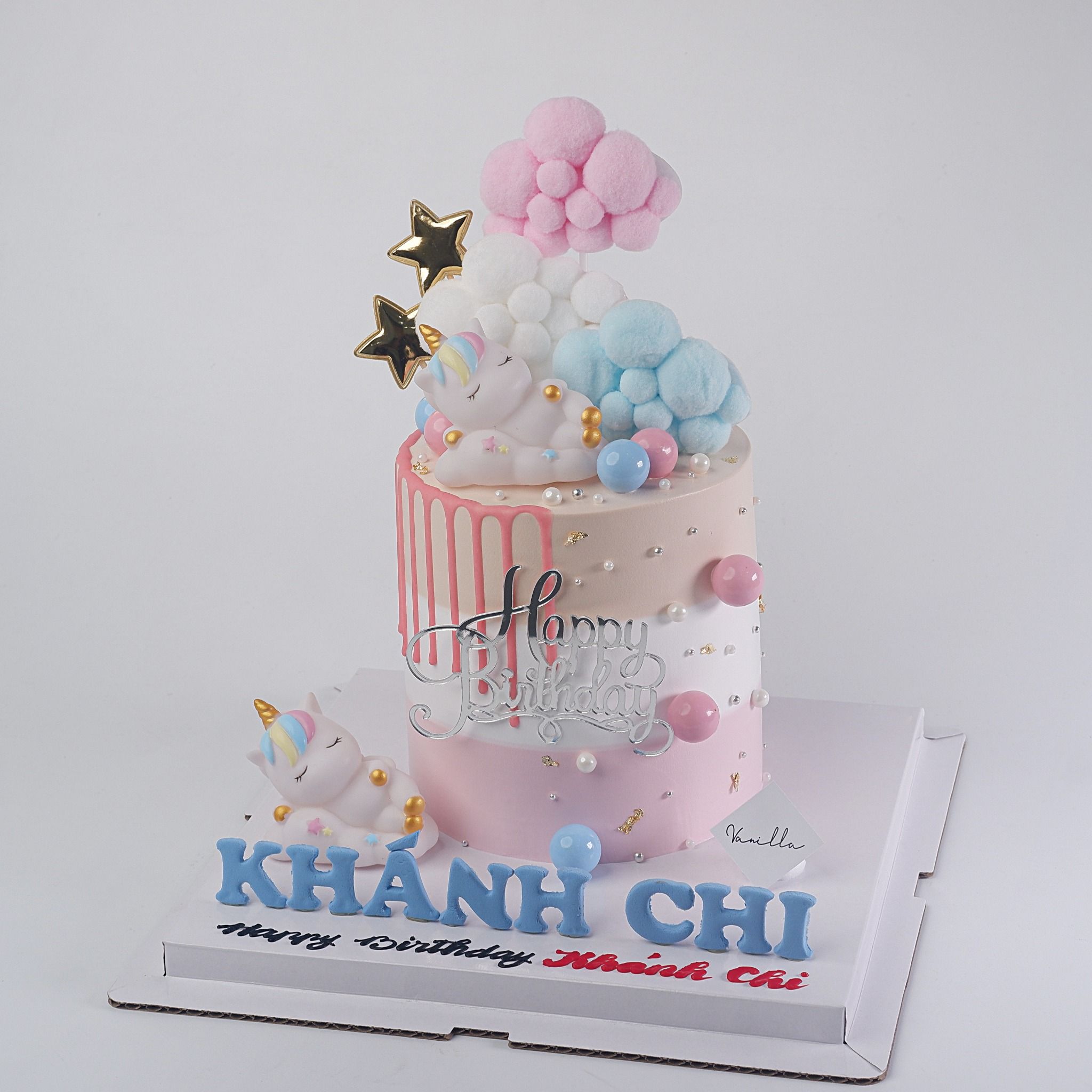 Bánh gắn tượng ngựa pony - Bánh kem sinh nhật Đà Nẵng