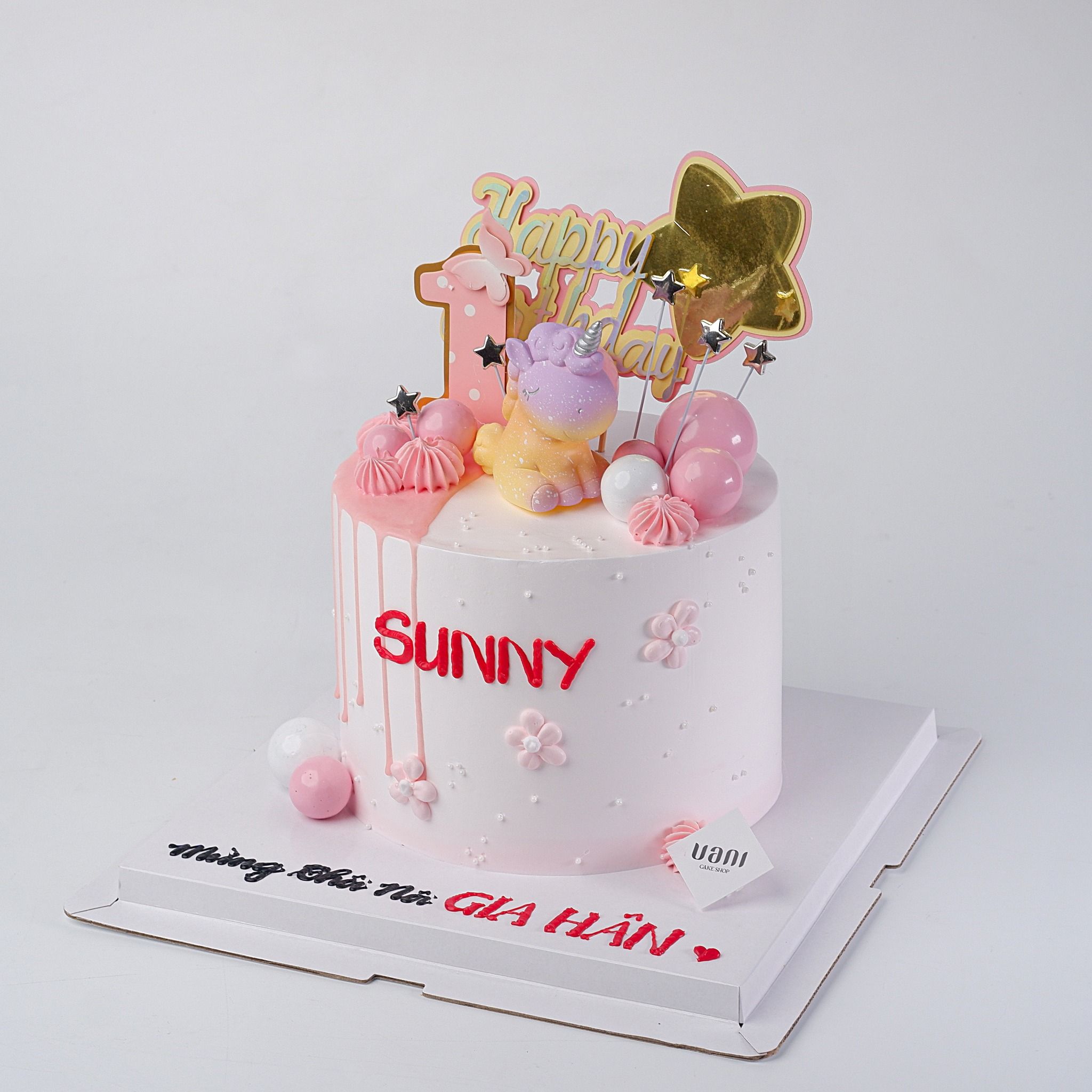 Bánh ngựa pony màu hồng - Bánh kem sinh nhật Đà Nẵng