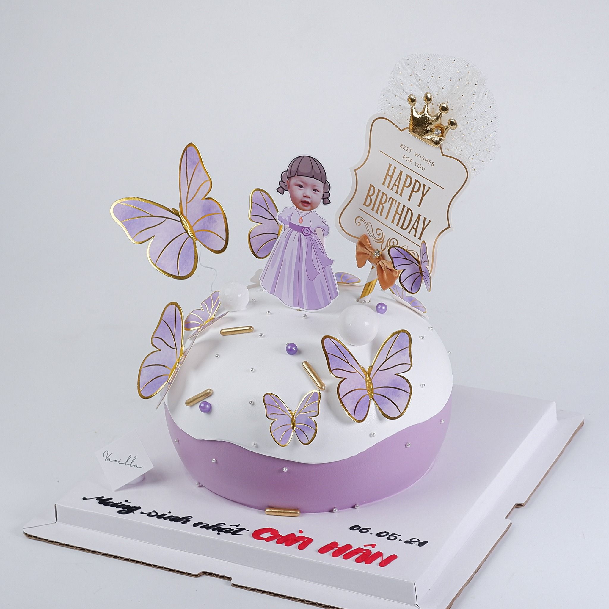 Bánh ghép chibi bé gái - Bánh kem sinh nhật Đà Nẵng