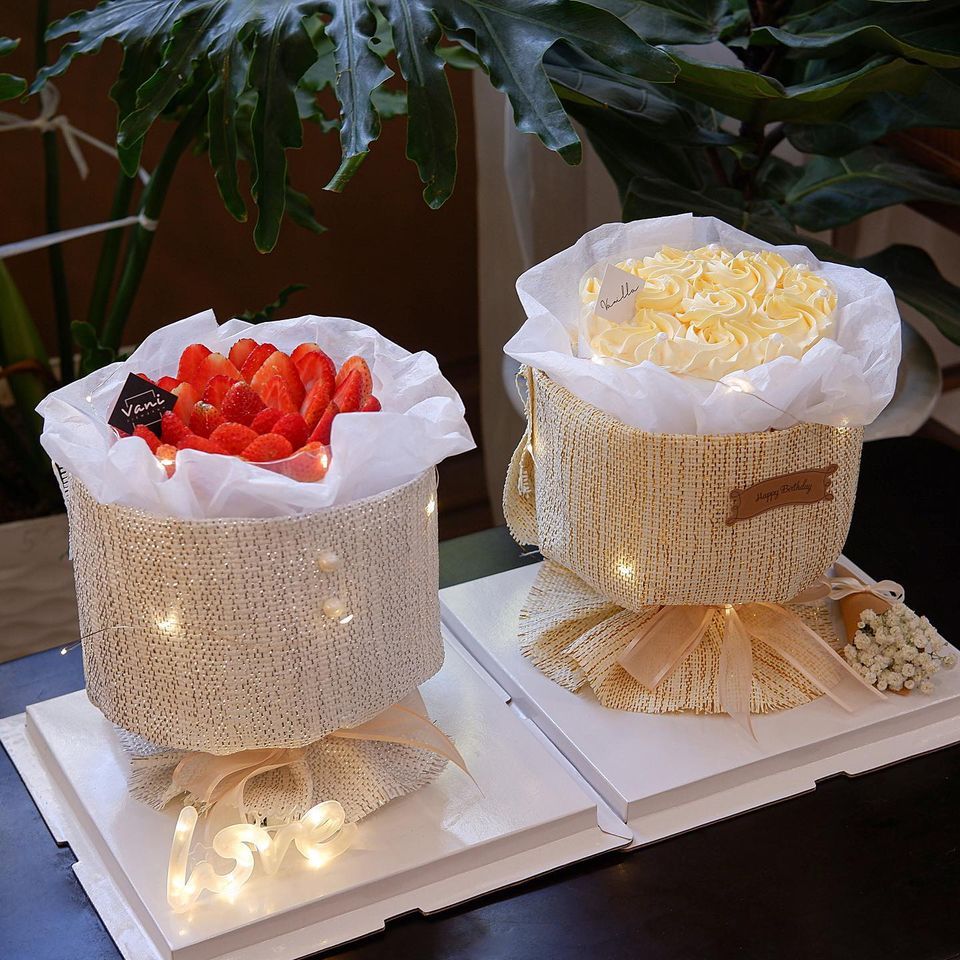 bánh kem bó hoa