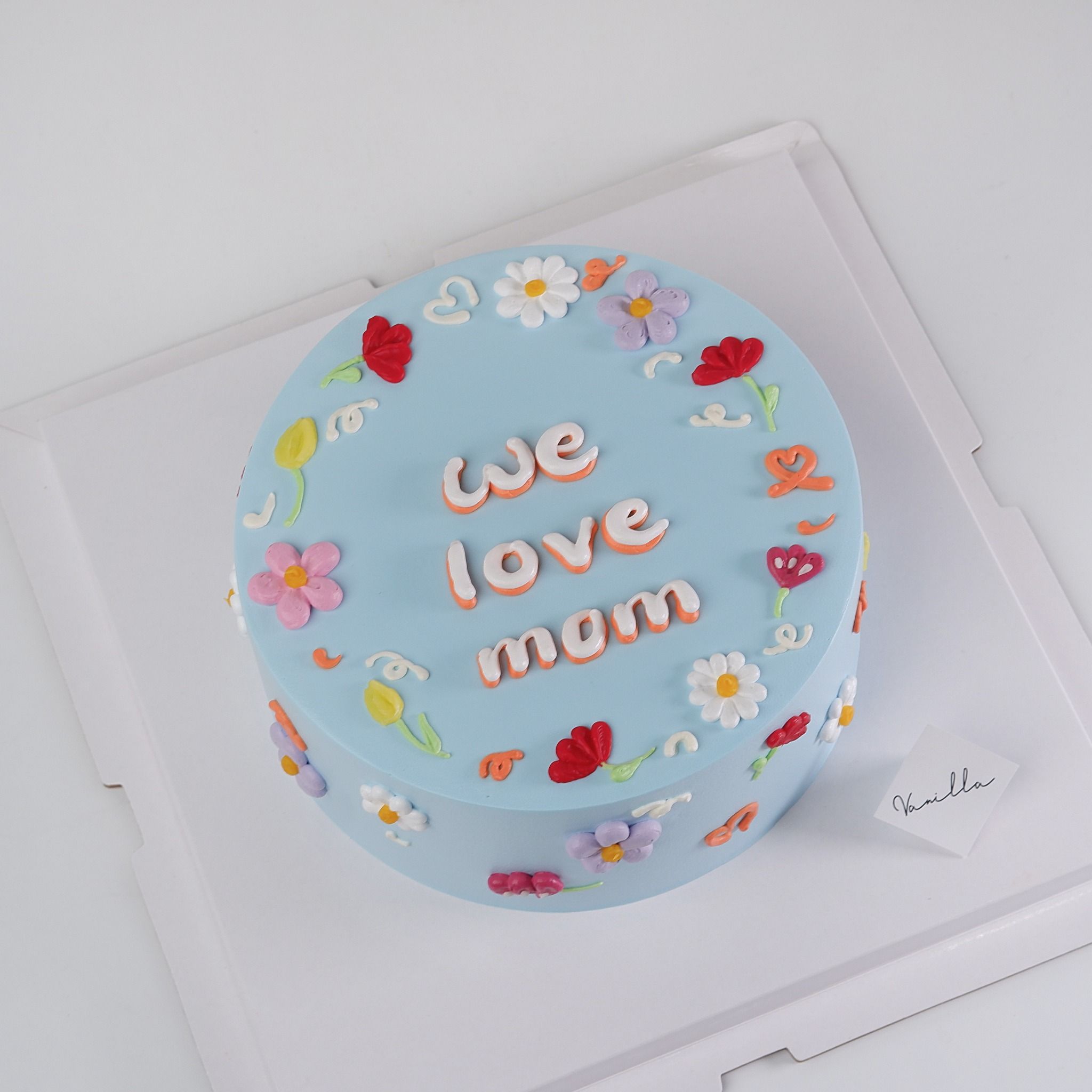 Bánh vẽ hoa lá - Bánh kem sinh nhật Đà Nẵng