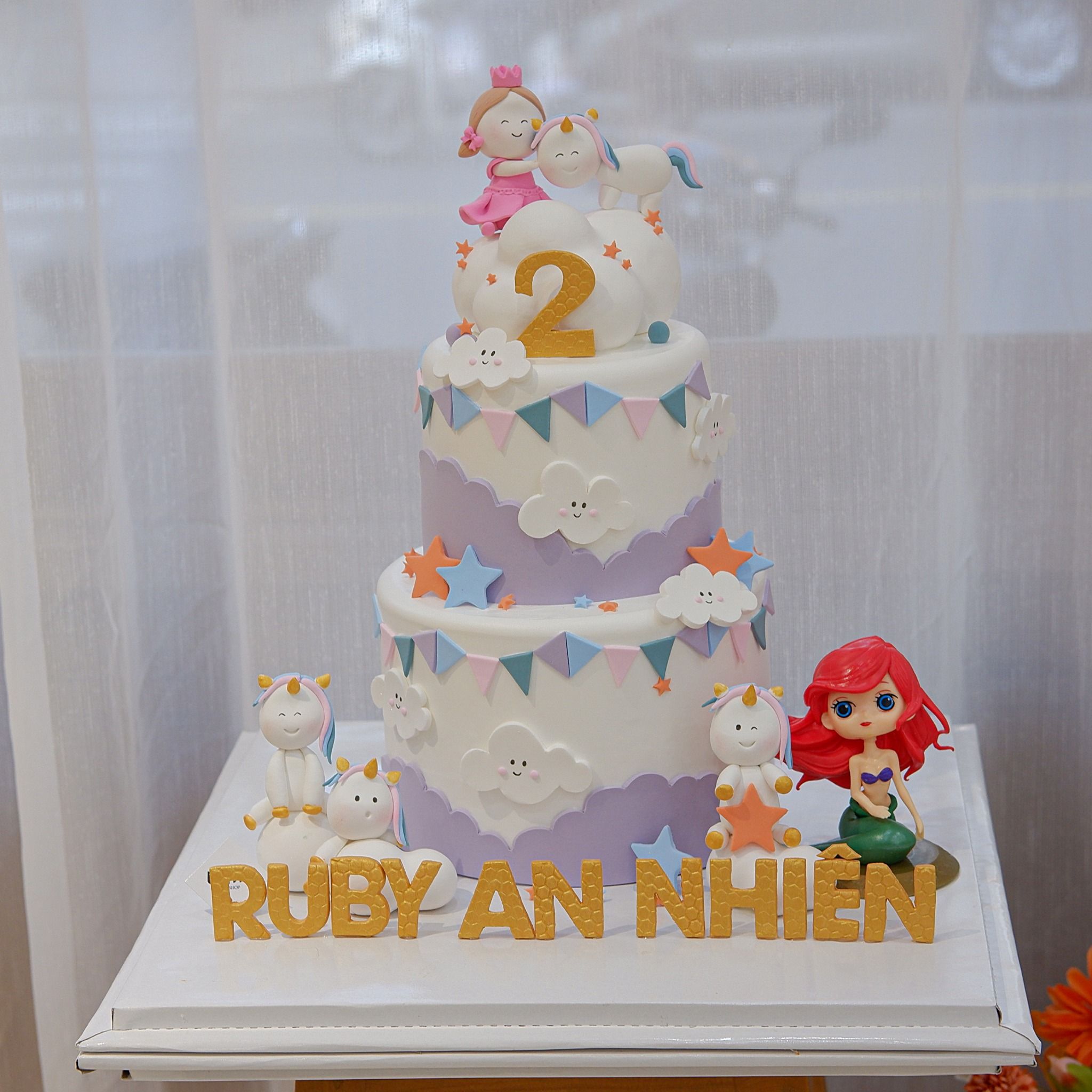 Bánh nặn tạo hình chủ đề bé gái