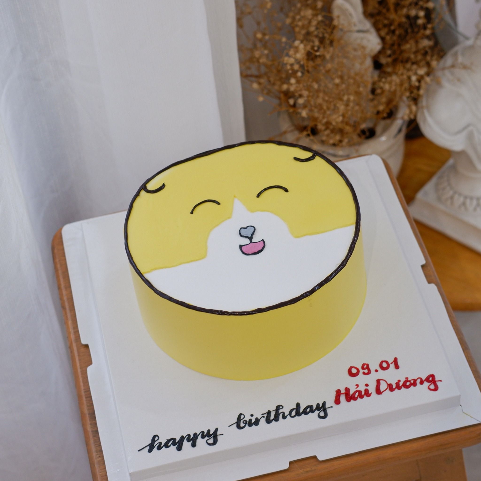 Bánh vẽ con chó