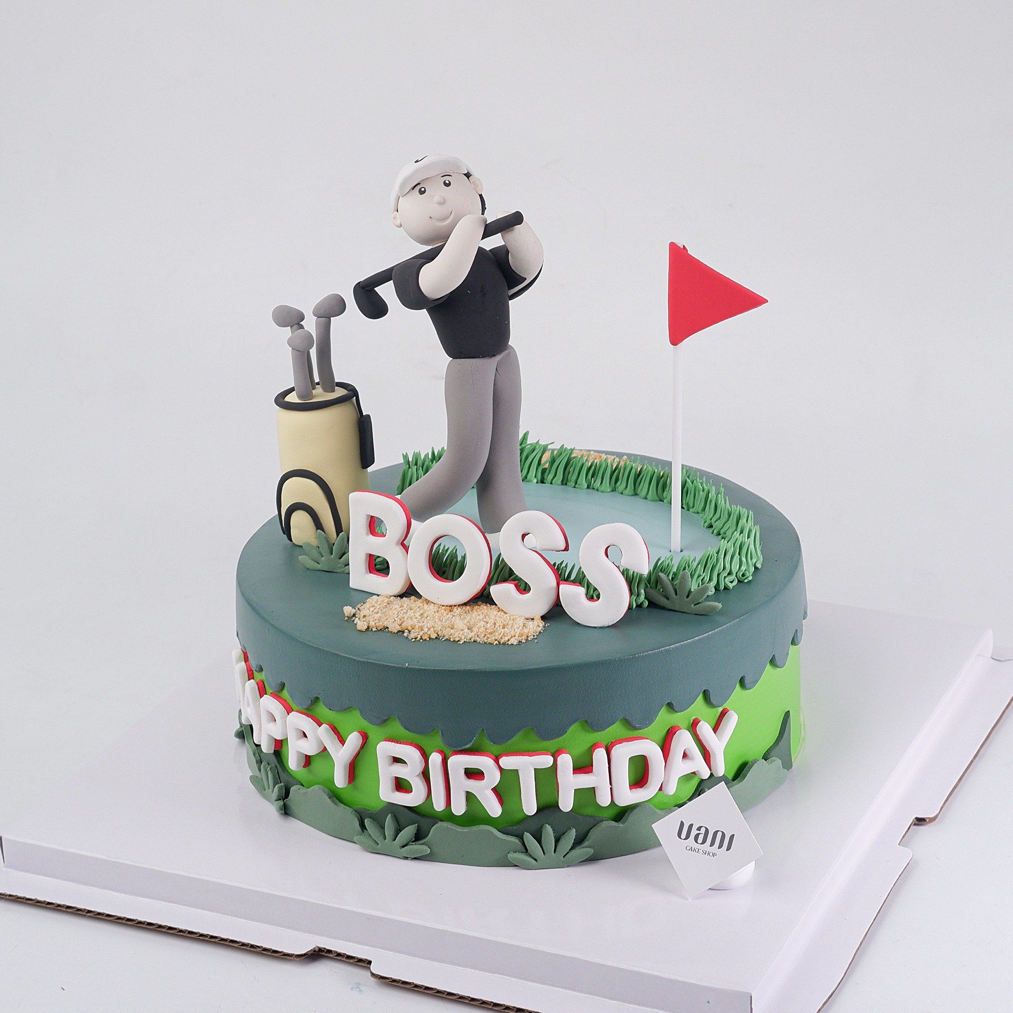 Bánh nặn tạo hình người đánh golf - Bánh kem sinh nhật Đà Nẵng