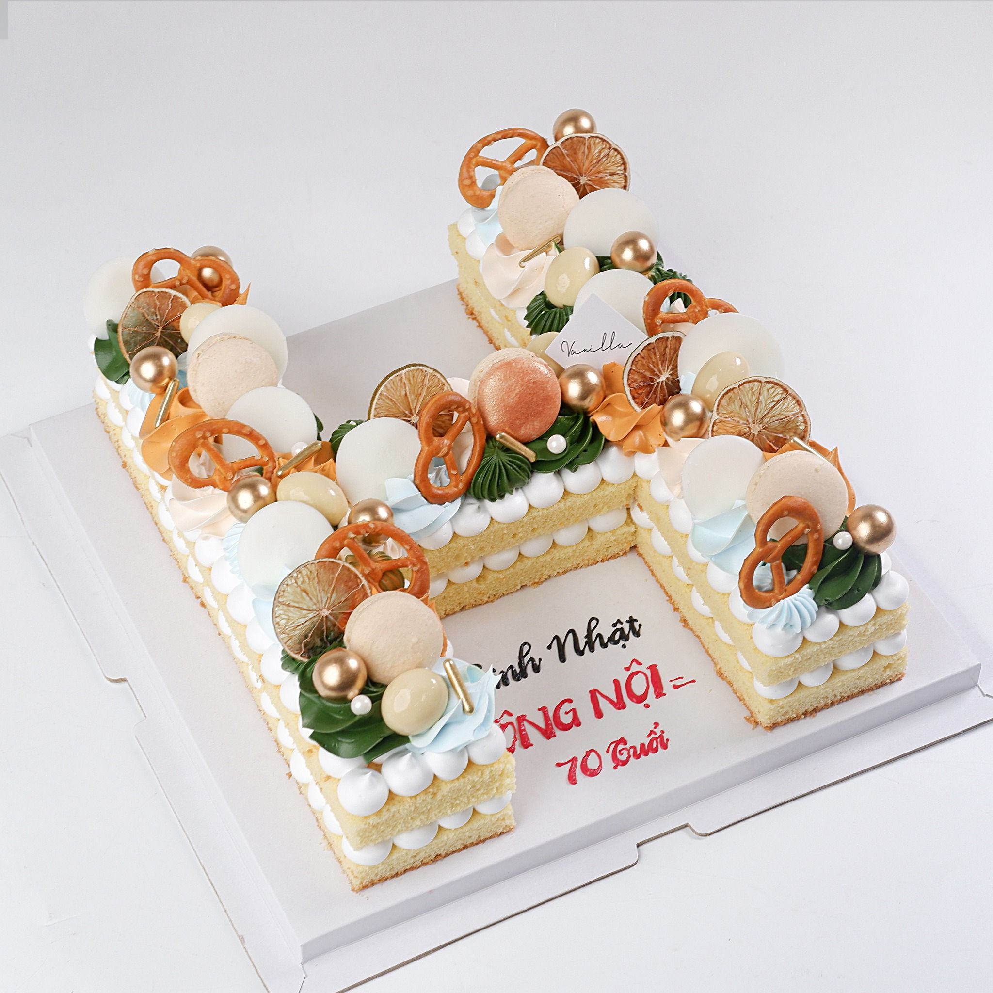 Bánh chữ H - Bánh kem sinh nhật Đà Nẵng