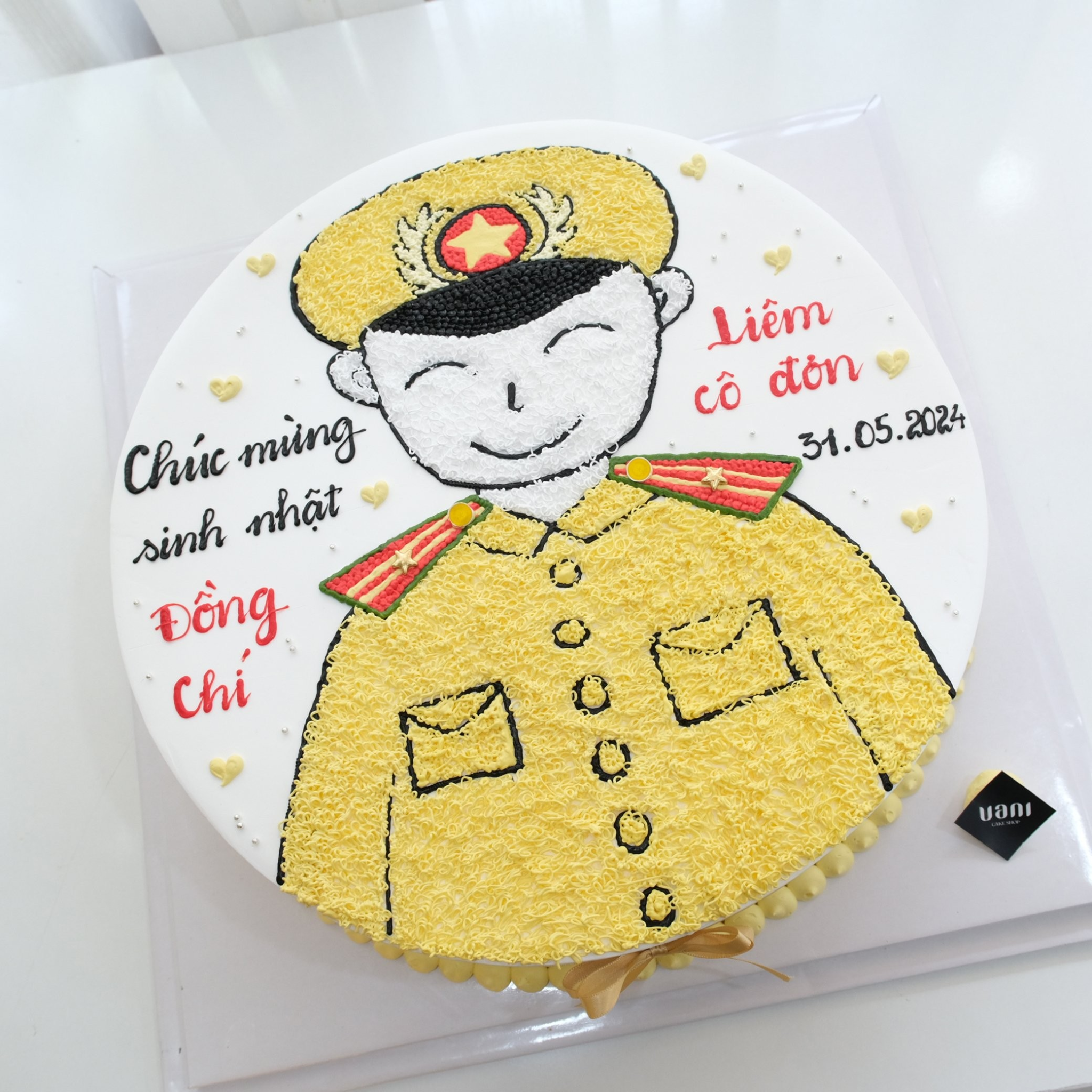 bánh kem vẽ công an