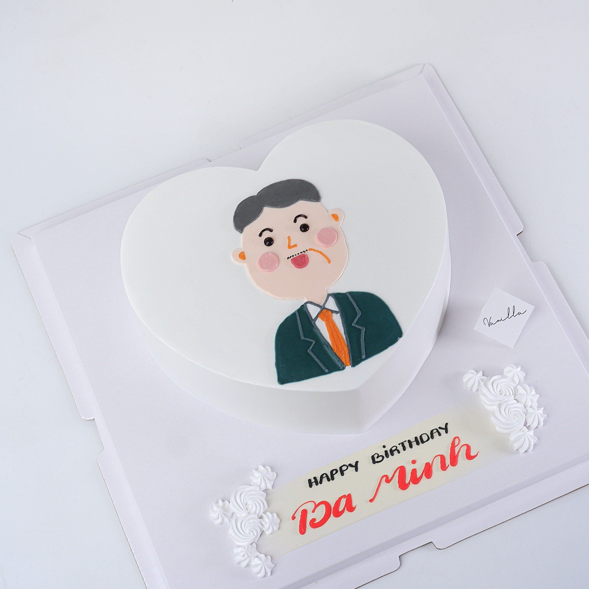 Bánh vẽ người đàn ông - Bánh kem sinh nhật Đà Nẵng