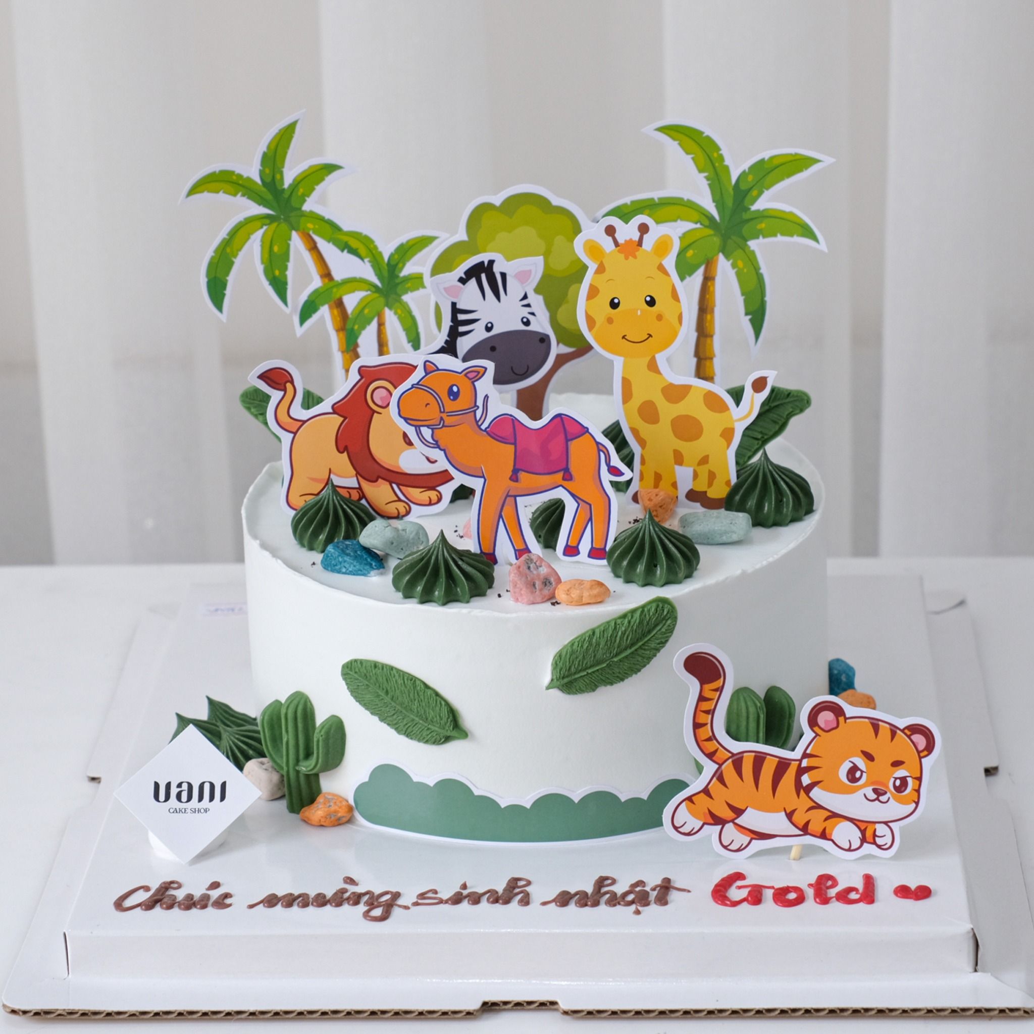 Bánh trang trí topper con vật