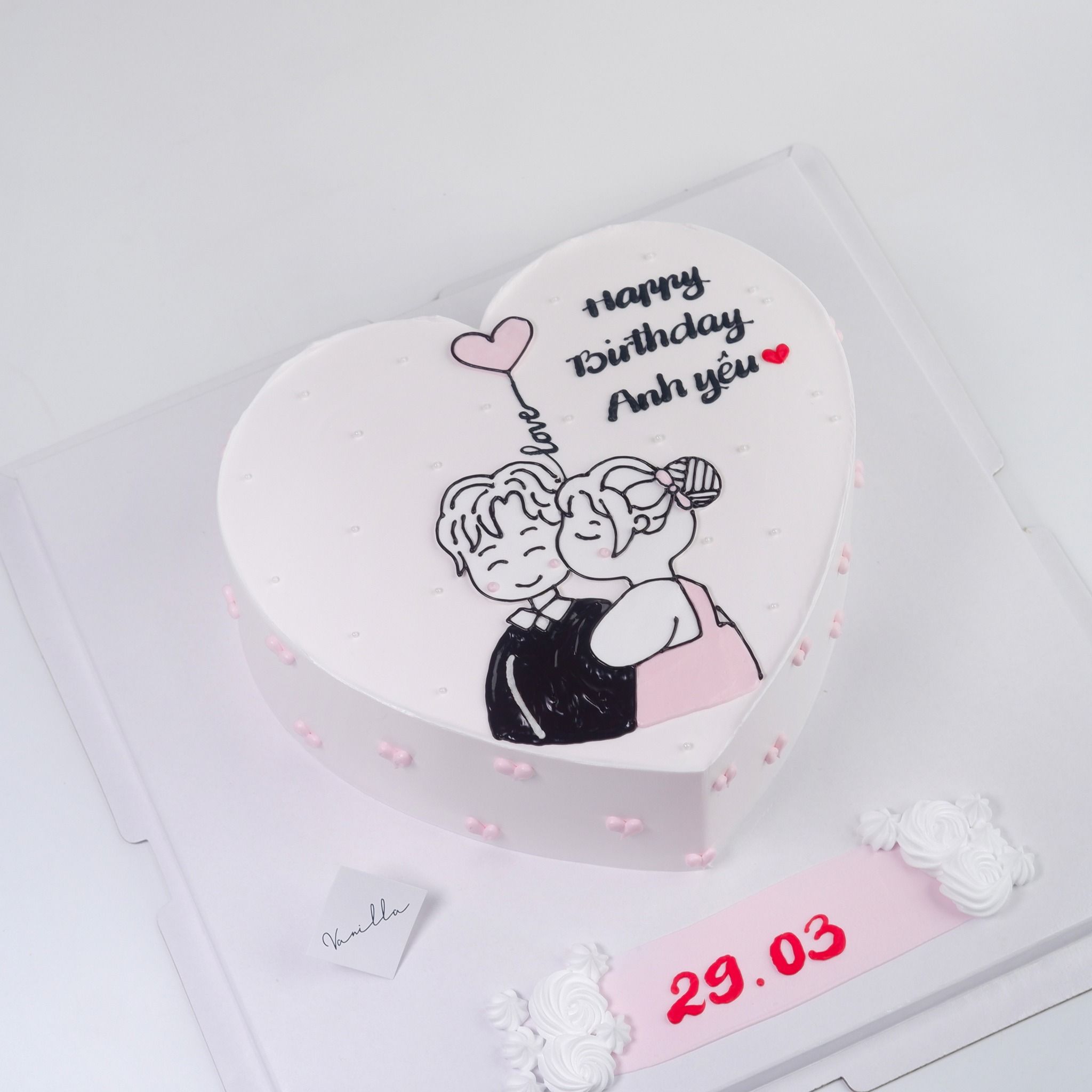 Bánh vẽ couple - Bánh kem sinh nhật Đà Nẵng