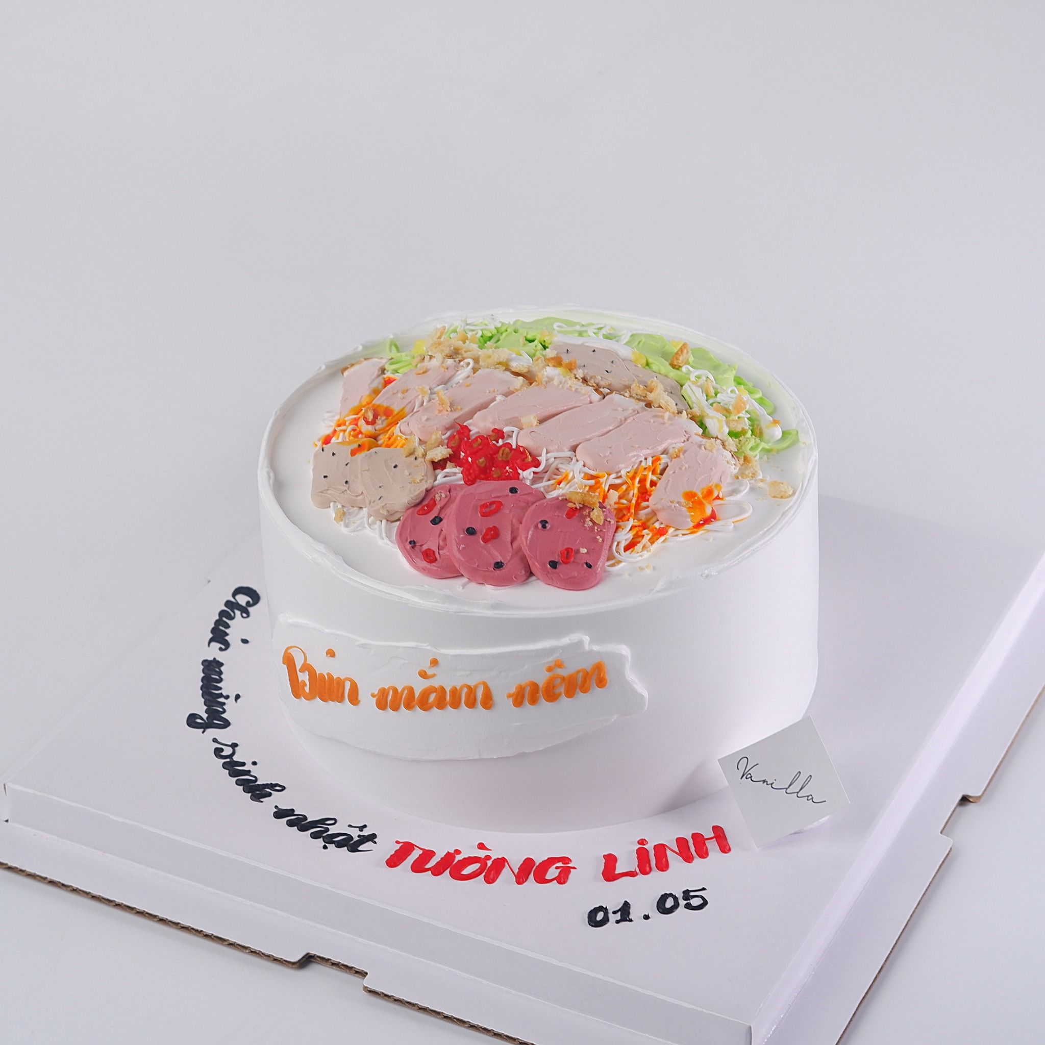 Bánh kem bún mắm nêm - Bánh kem sinh nhật Đà Nẵng