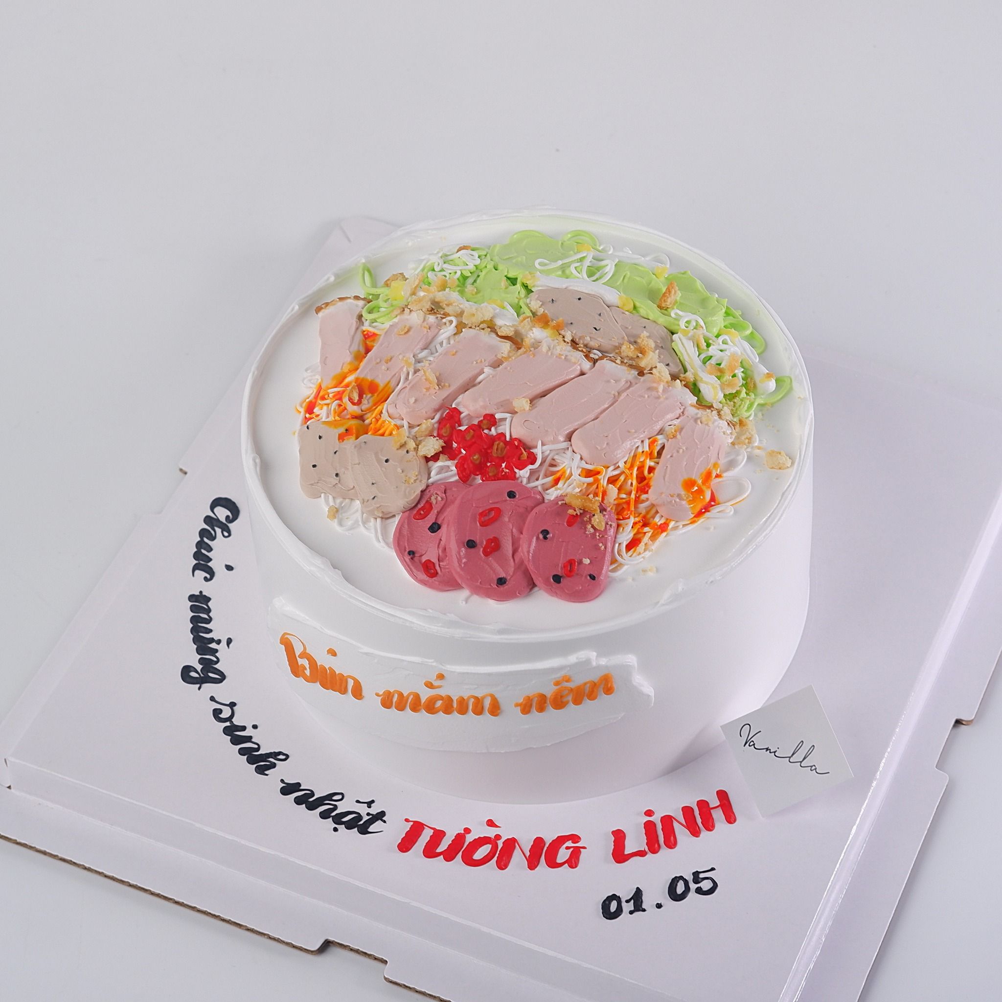 Bánh kem bún mắm nêm - Bánh kem sinh nhật Đà Nẵng