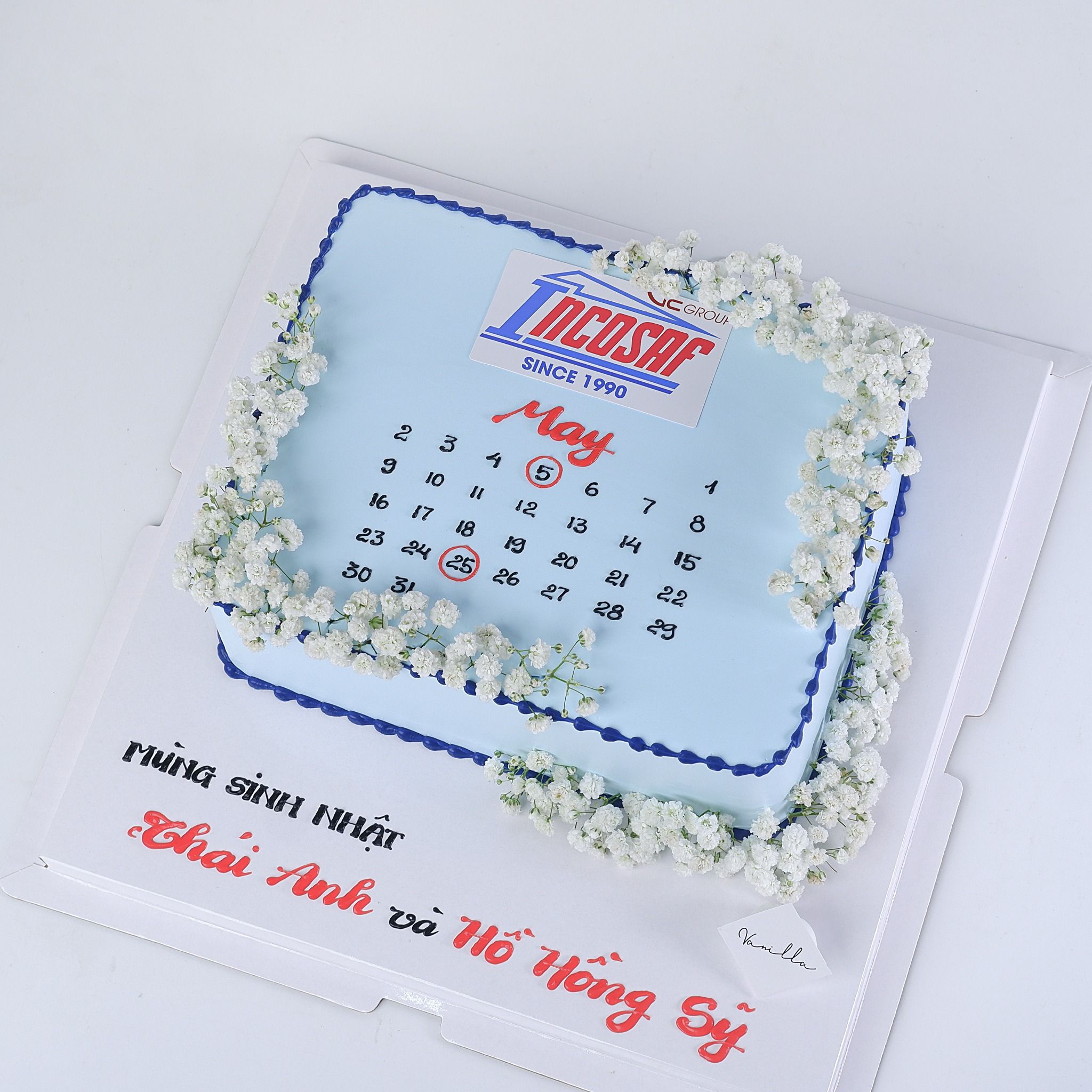 Bánh in logo, vẽ lịch - Bánh kem sinh nhật Đà Nẵng