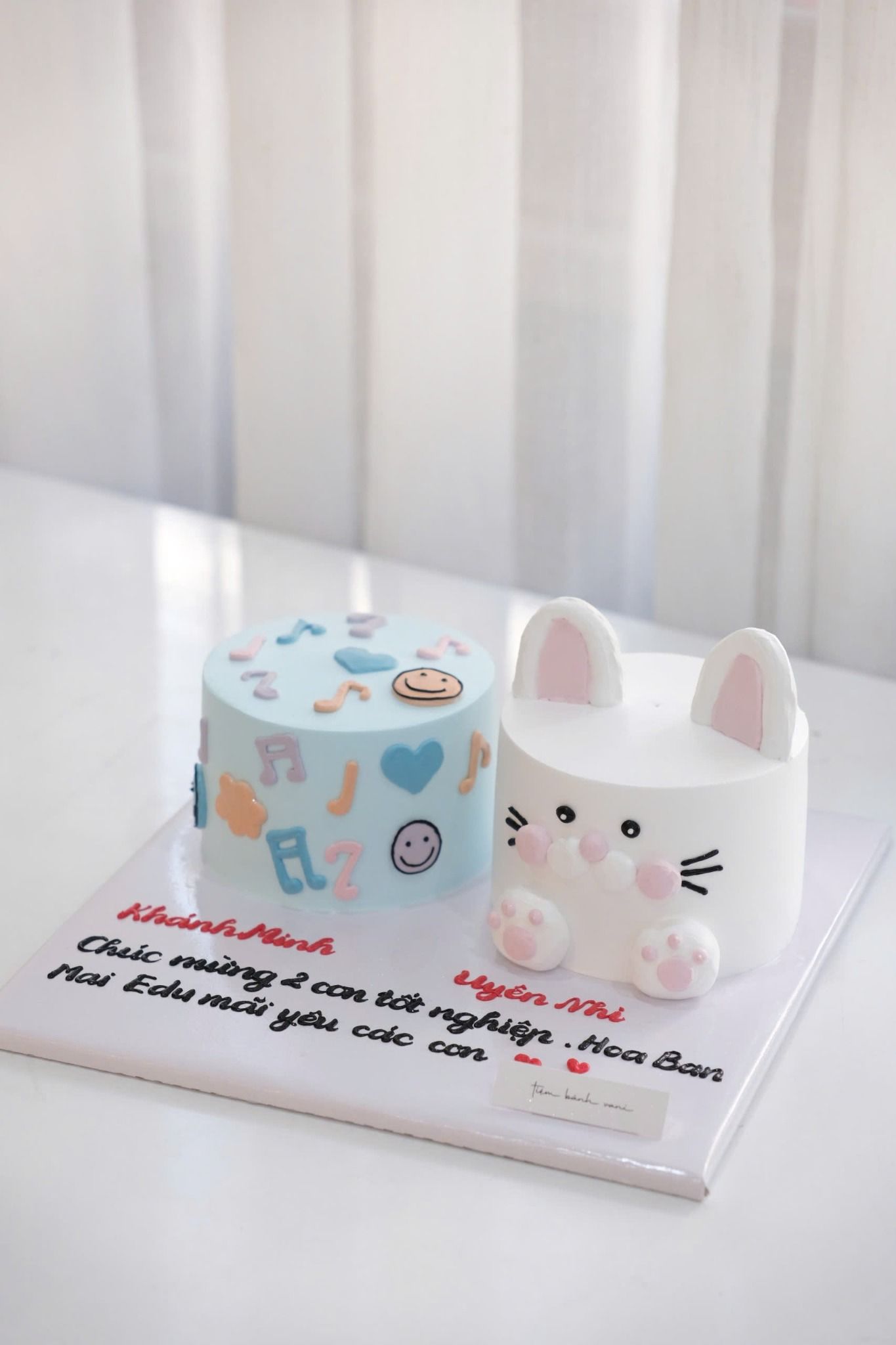 set 2 bánh kem mini