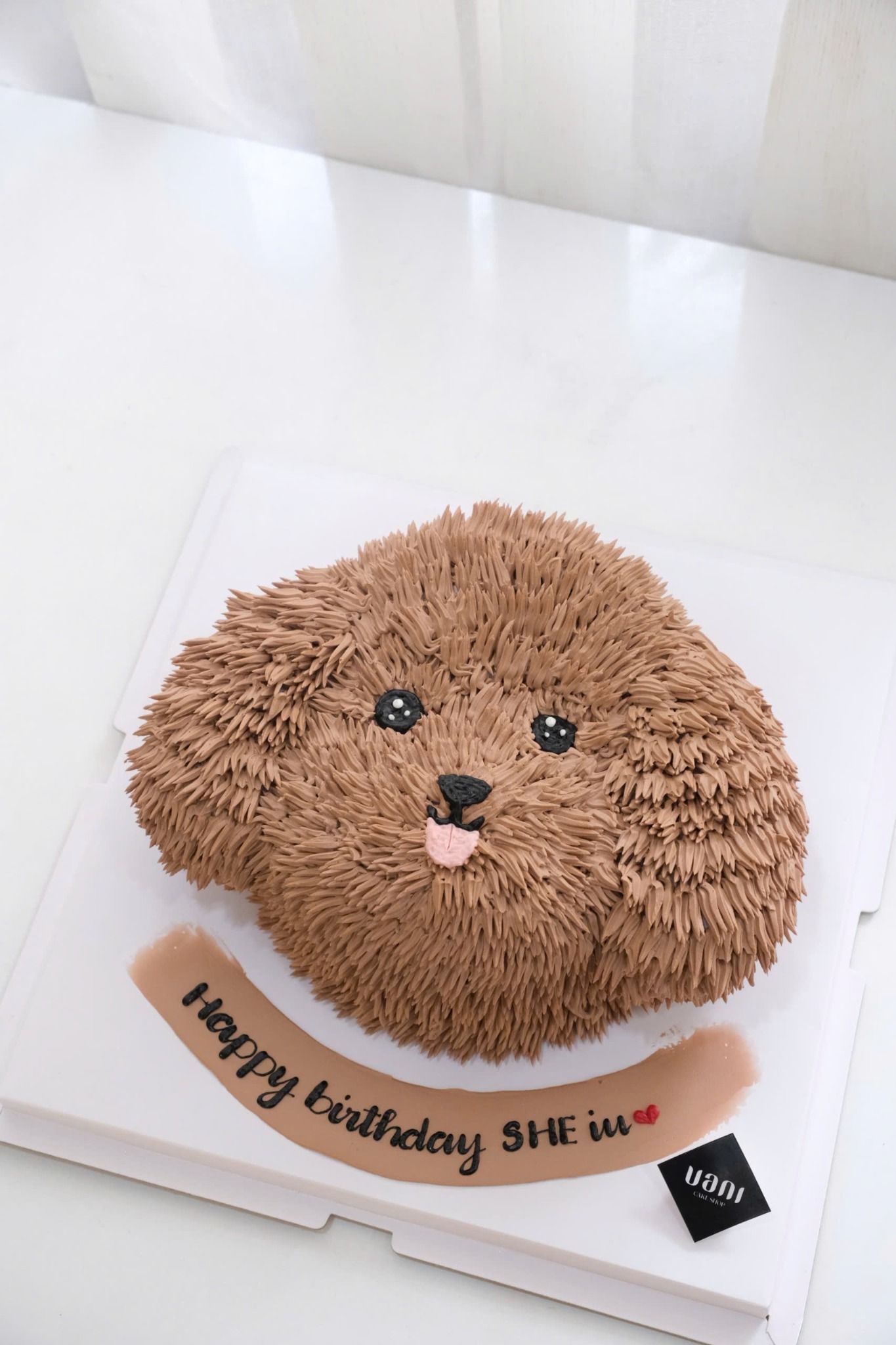 bánh kem chó poodle