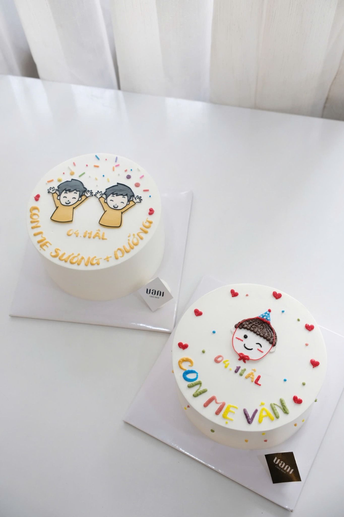 bánh kem vẽ bạn trai