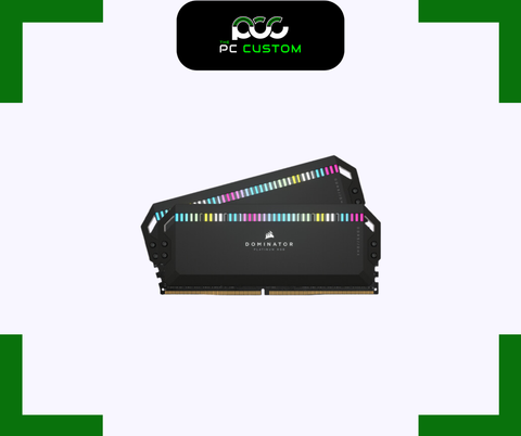  RAM CORSAIR DOMINATOR PLATINUM RGB 64GB (32GBx2) 6000MHz DDR5 BLACK 