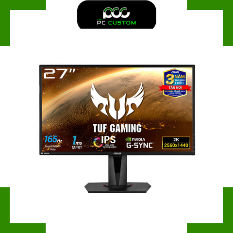  MÀN HÌNH ASUS TUF GAMING VG27AQ 27INCH IPS 2K 165Hz GSYNC 1MS 