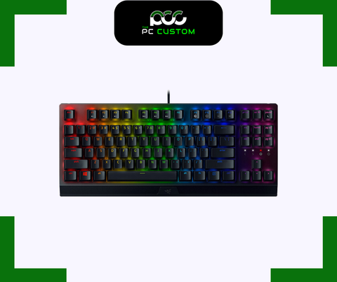  BÀN PHÍM CƠ RAZER BLACKWIDOW V3 TENKEYLESS - GREEN SWITCH/YELLOW SWITCH 