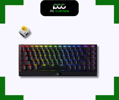  BÀN PHÍM CƠ RAZER BLACKWIDOW V3 MINI HYPERSPEED - GREEN SWITCH/YELLOW SWITCH 