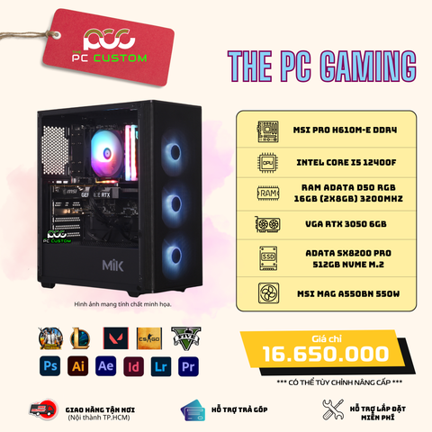  THE PC GAMING - CORE i5 12400F 3050 6G 