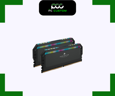  RAM CORSAIR DOMINATOR PLATINUM RGB 32GB (16GBx2) 6000MHz DDR5 BLACK 