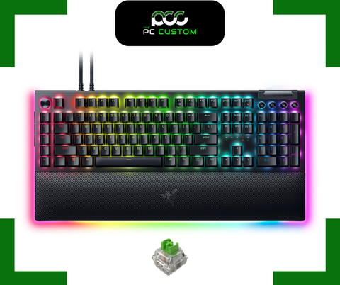  BÀN PHÍM CƠ RAZER BLACKWIDOW V4 PRO - GREEN SWITCH/YELLOW SWITCH 