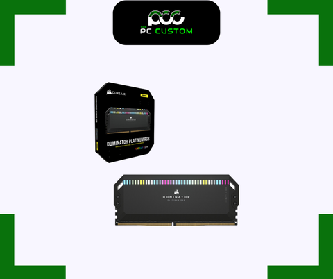  RAM CORSAIR DOMINATOR PLATINUM RGB 32GB (16GBx2) 6000MHz DDR5 BLACK 