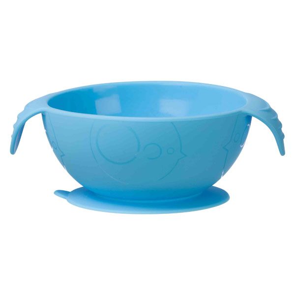 B.BOX BỘ CHÉN CHỐNG TRƠN VÀ MUỖNG CHO BÉ TẬP ĂN DẶM - MÀU XANH