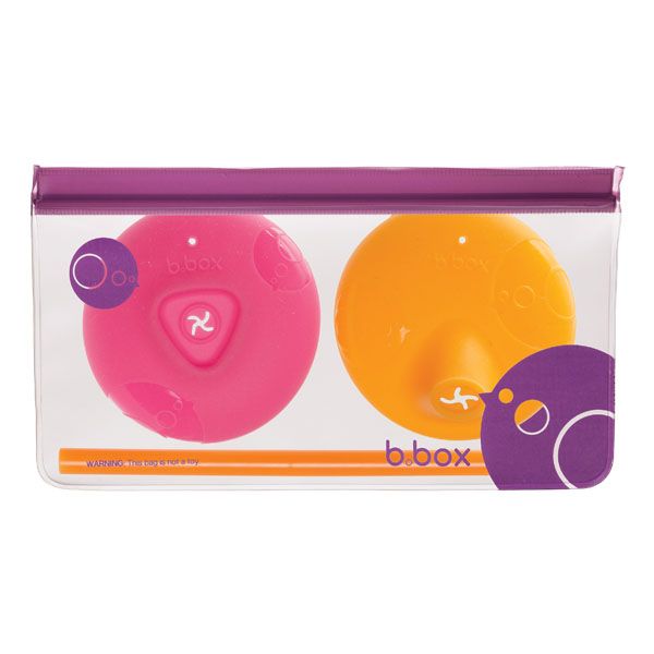 B.BOX NẮP ĐẬY ĐA NĂNG SILICONE CHO BÉ - BỘ ĐÔI HỒNG CAM