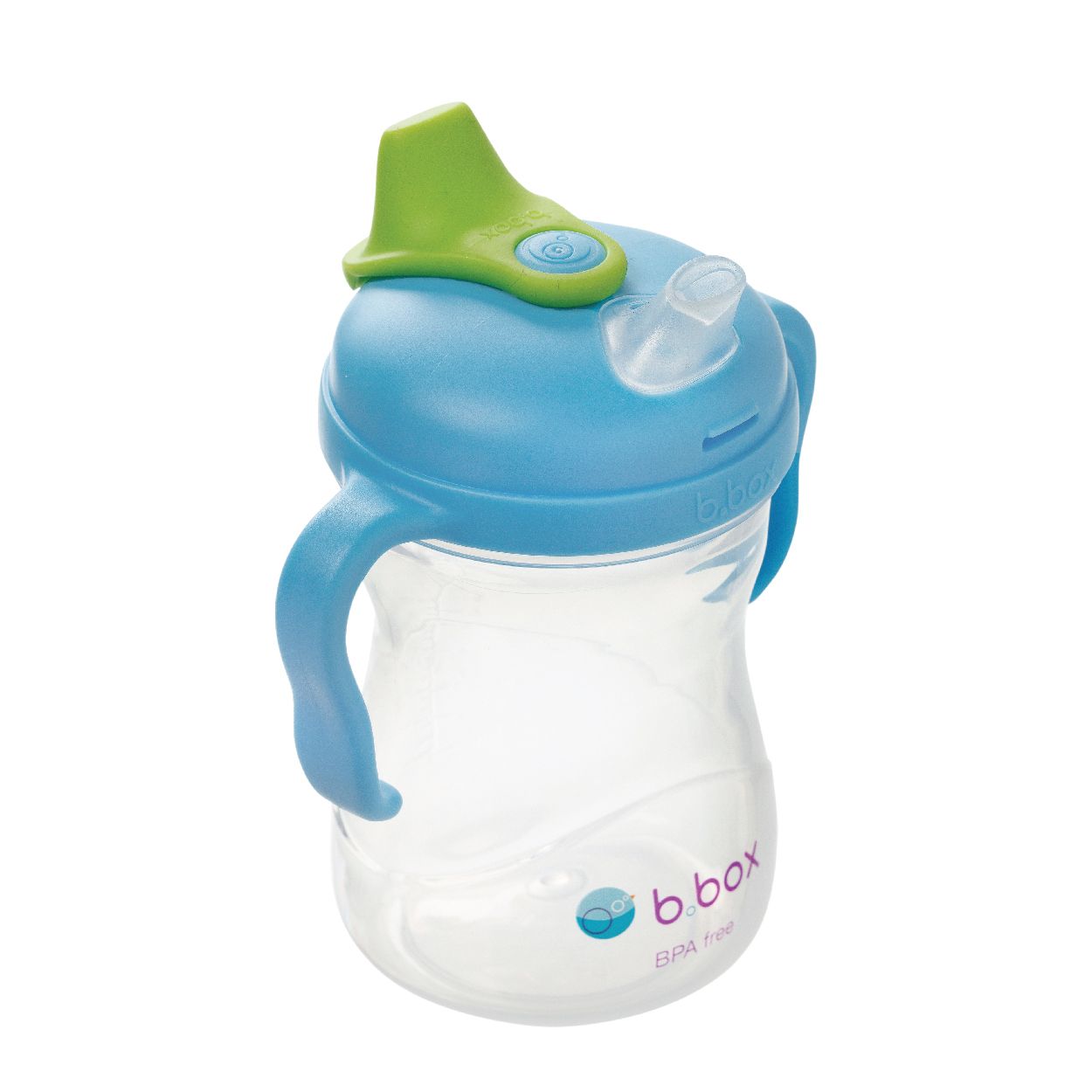 B.BOX BÌNH UỐNG NƯỚC VÒI SILICONE CHO BÉ - MÀU XANH