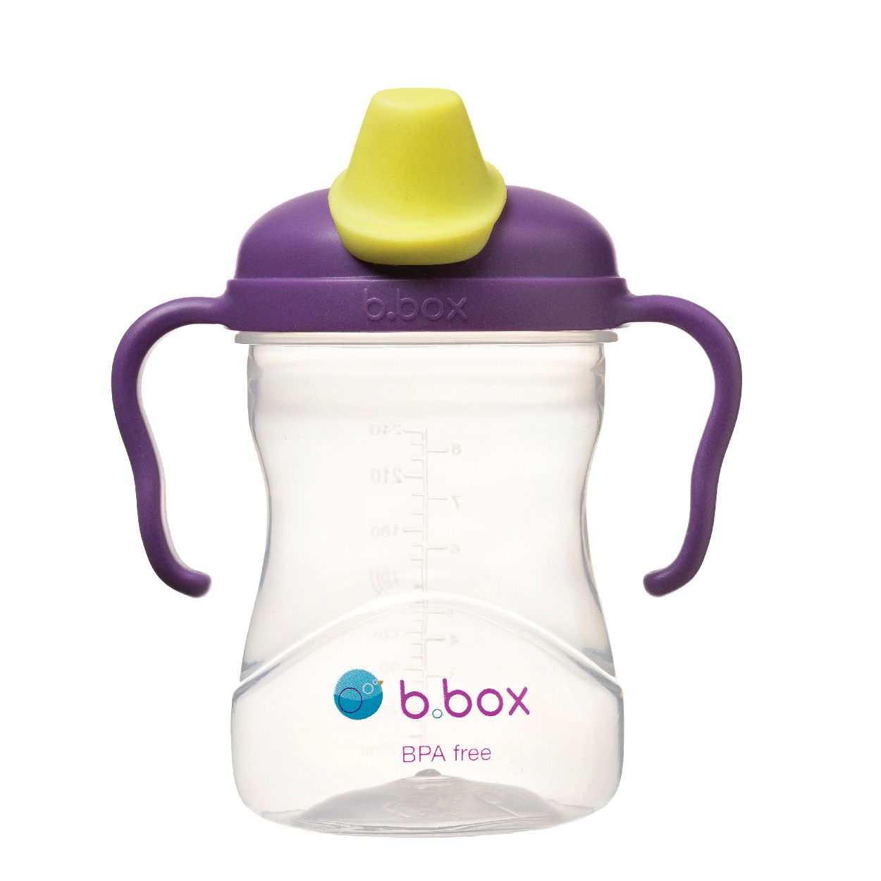 B.BOX BÌNH UỐNG NƯỚC VÒI SILICONE CHO BÉ - MÀU TÍM