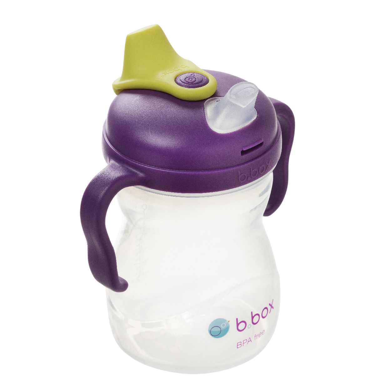 B.BOX BÌNH UỐNG NƯỚC VÒI SILICONE CHO BÉ - MÀU TÍM