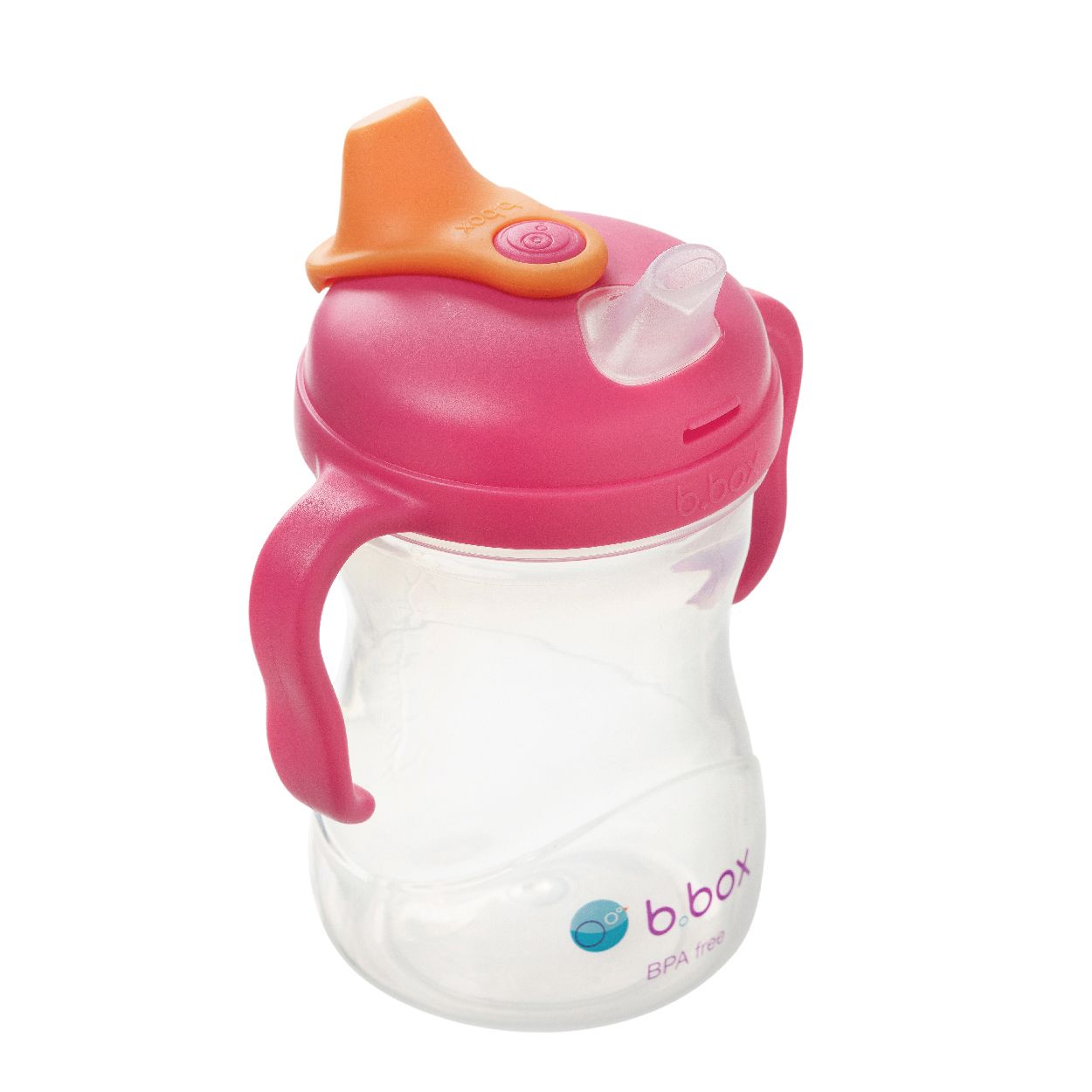 B.BOX BÌNH UỐNG NƯỚC VÒI SILICONE CHO BÉ - MÀU HỒNG
