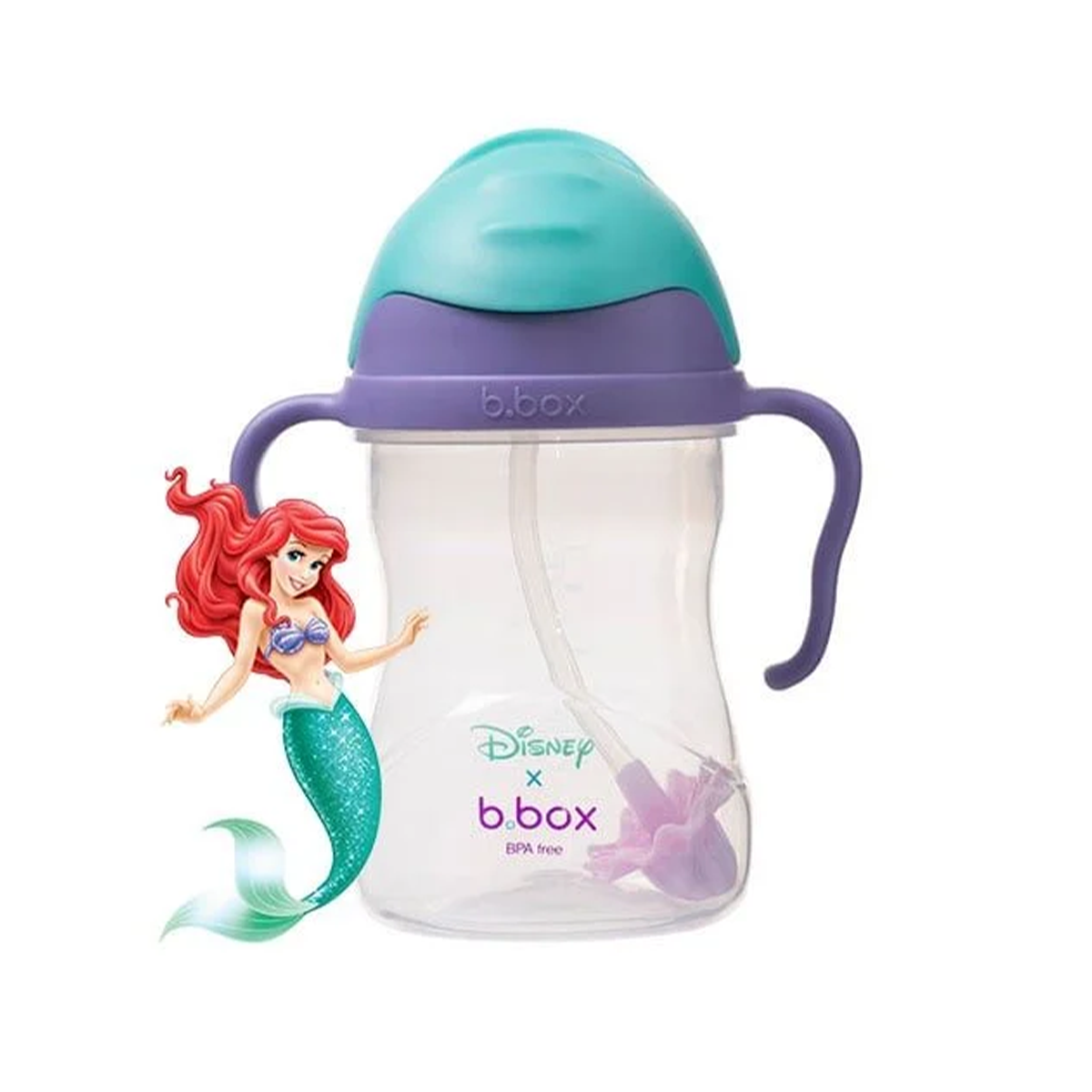 B.BOX DISNEY BÌNH NƯỚC 360 ĐỘ CHO BÉ TẬP UỐNG NƯỚC - ARIEL