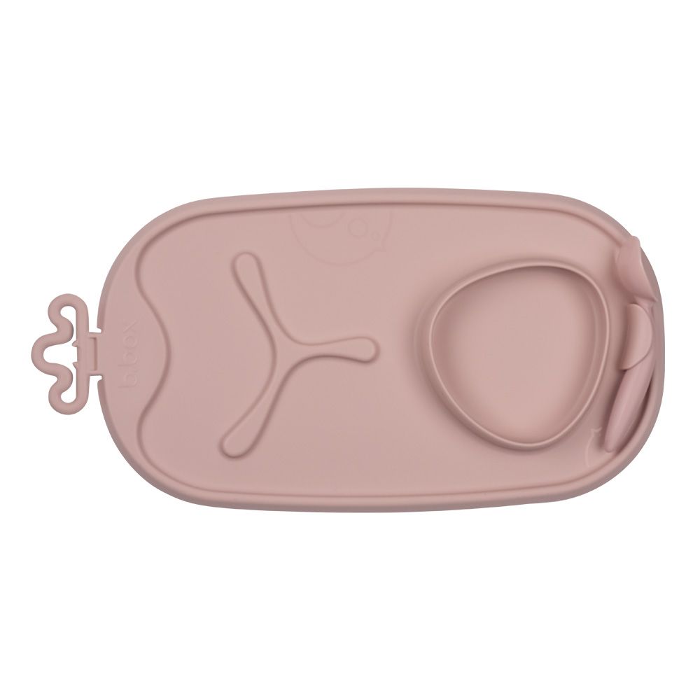 B.BOX KHAY ĂN DẶM CUỘN TRÒN KÈM MUỖNG TIỆN LỢI CHO BÉ - BLUSH