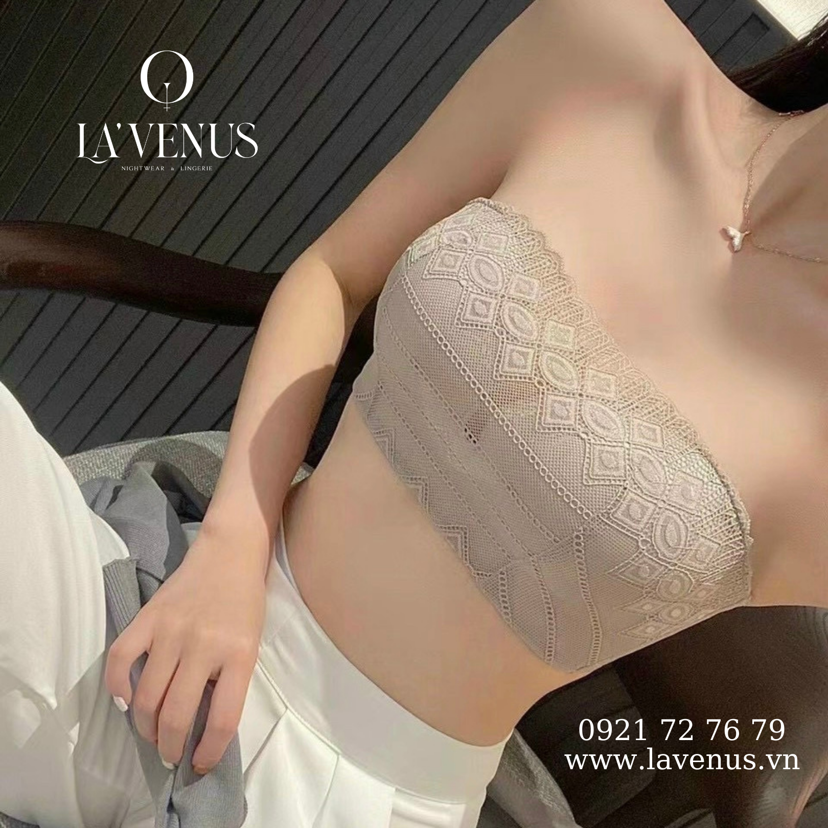 Áo quây ren cúp ngực nâng đẩy LS135