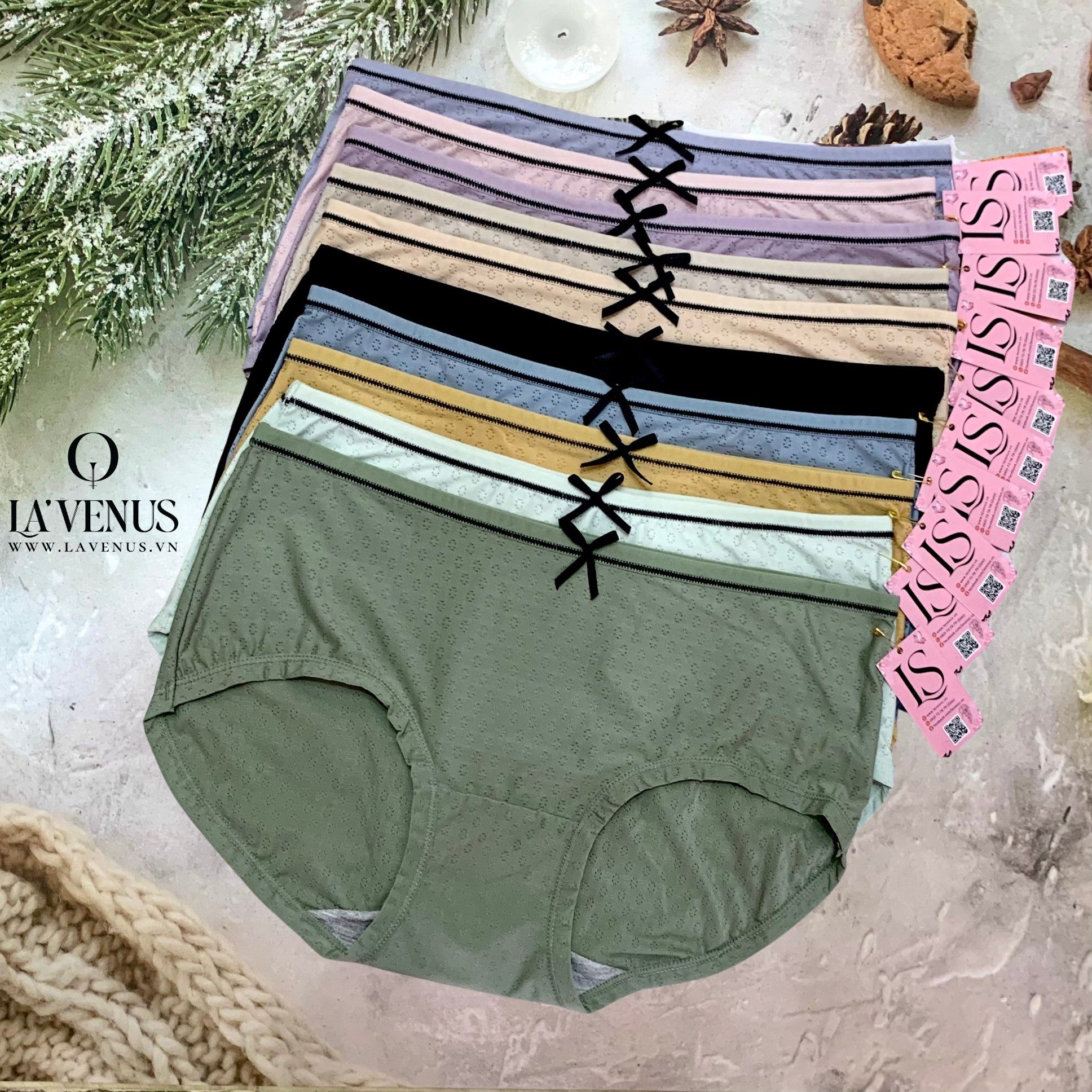 Quần Lót Nơ Thun Lạnh Siêu Thoáng LS231106