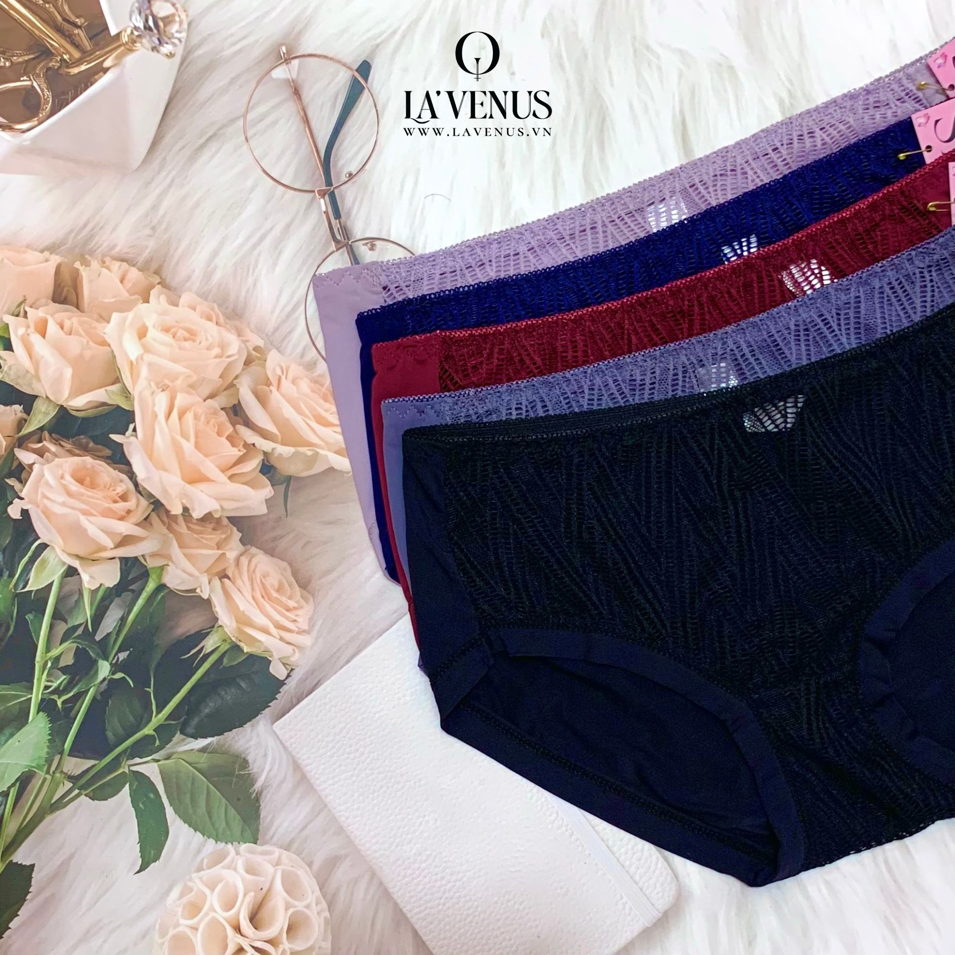 Quần Lót Thun Lạnh Ren LS305