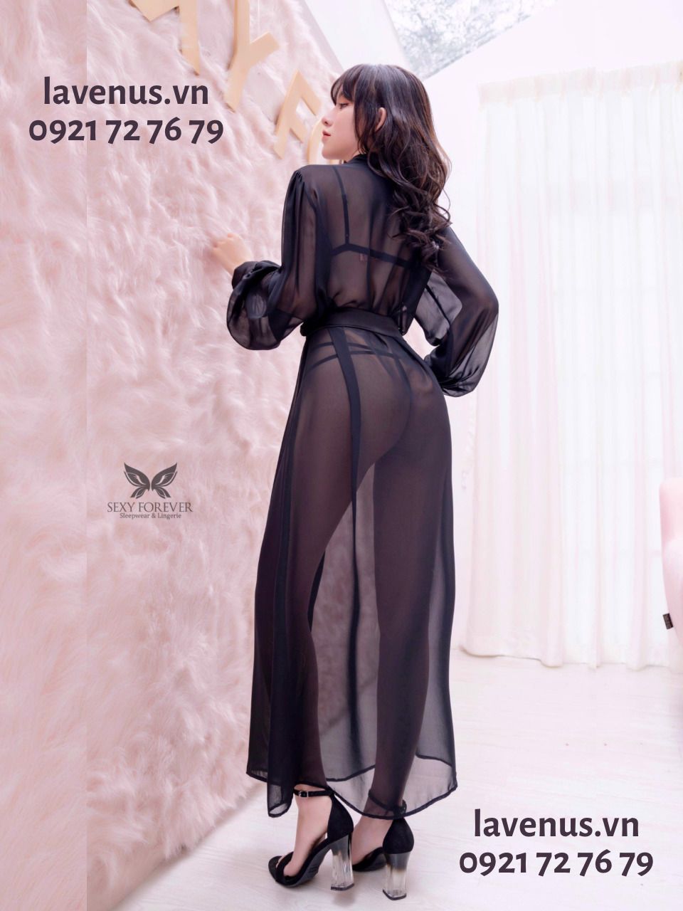 Áo choàng ngủ sexy Salie tinh khôi