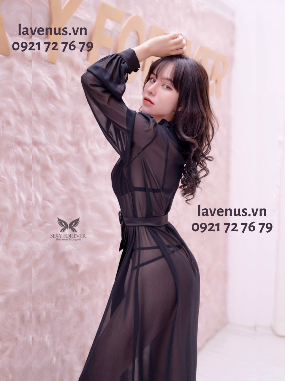 Áo choàng ngủ sexy Salie tinh khôi