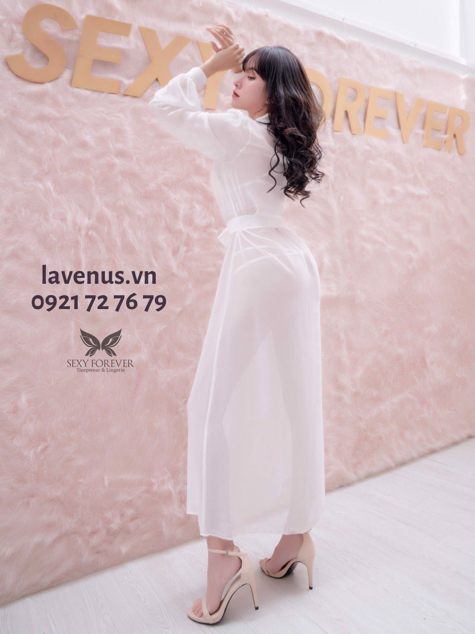 Áo choàng ngủ sexy Salie tinh khôi