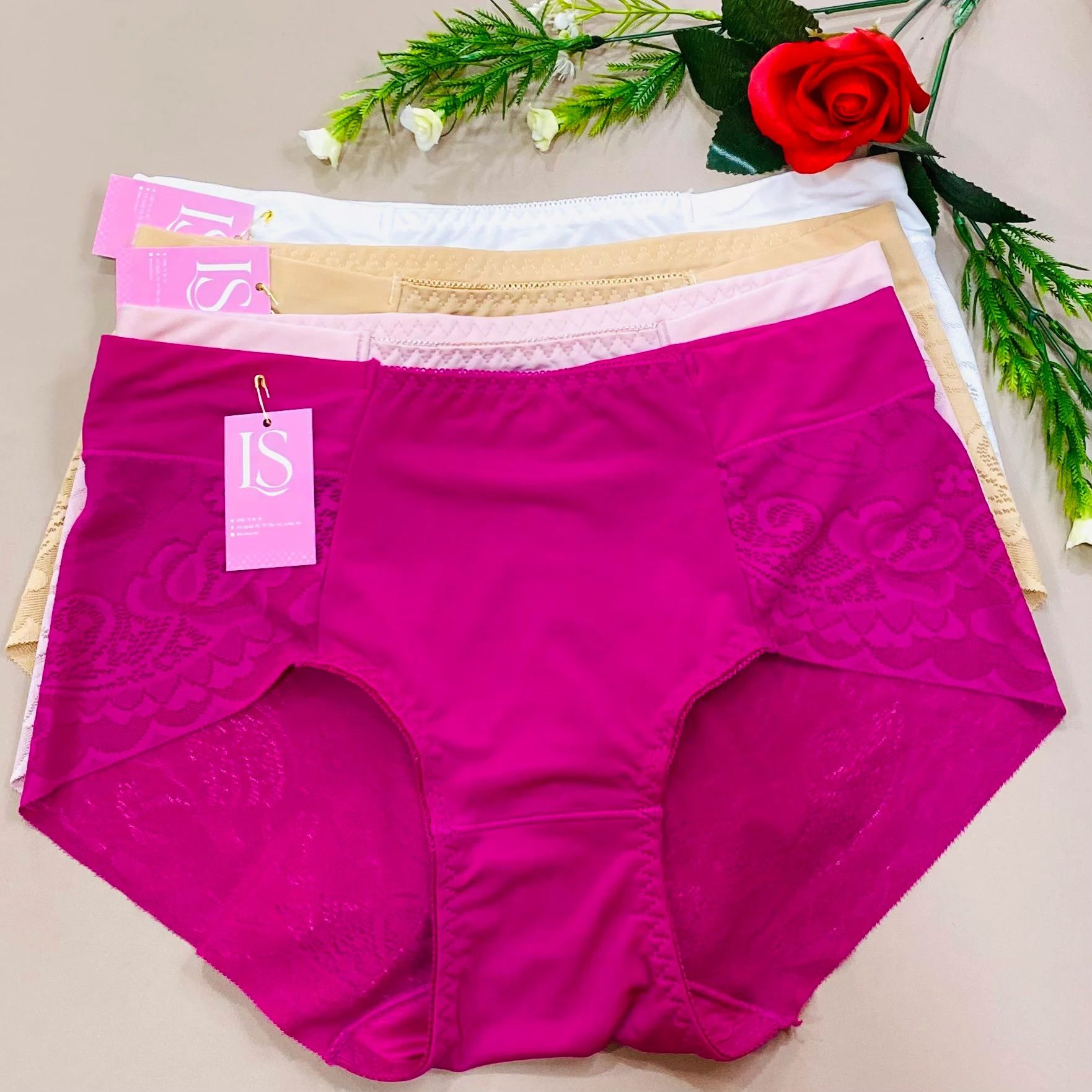 Quần lót thun phối ren LS3255