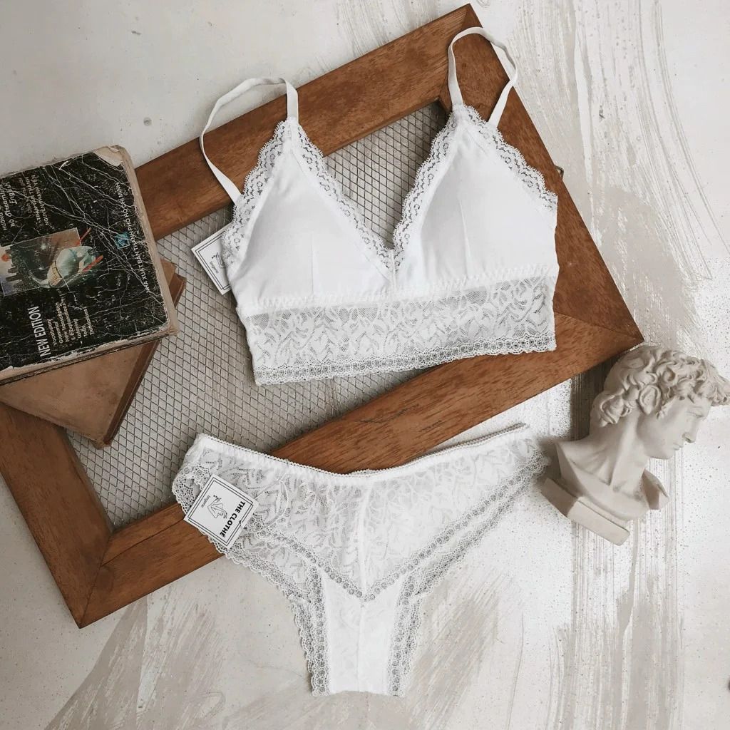 Set Bra Cotton Lace