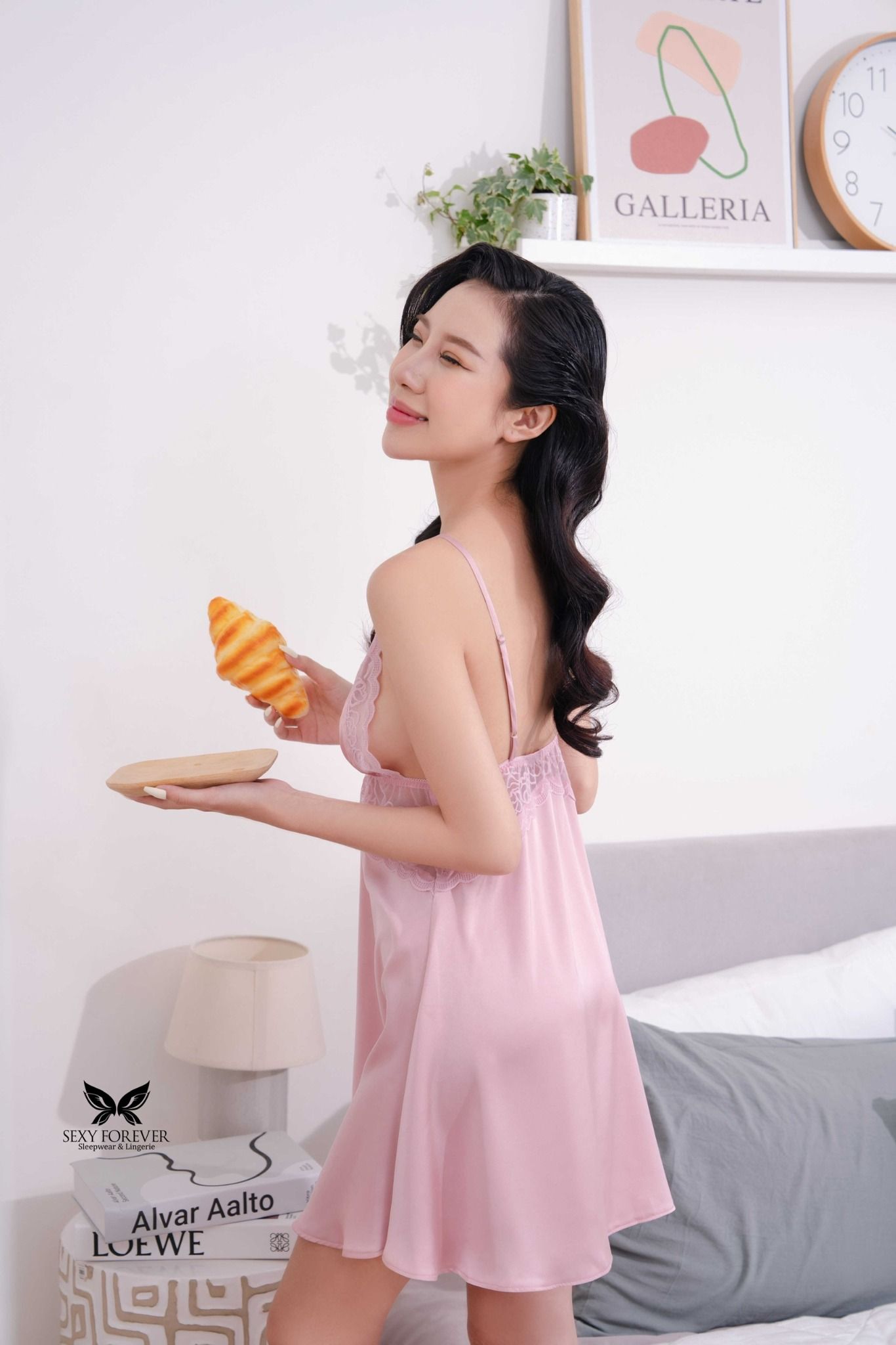 Váy Ngủ Nữ Lụa Duyên Dáng Belle