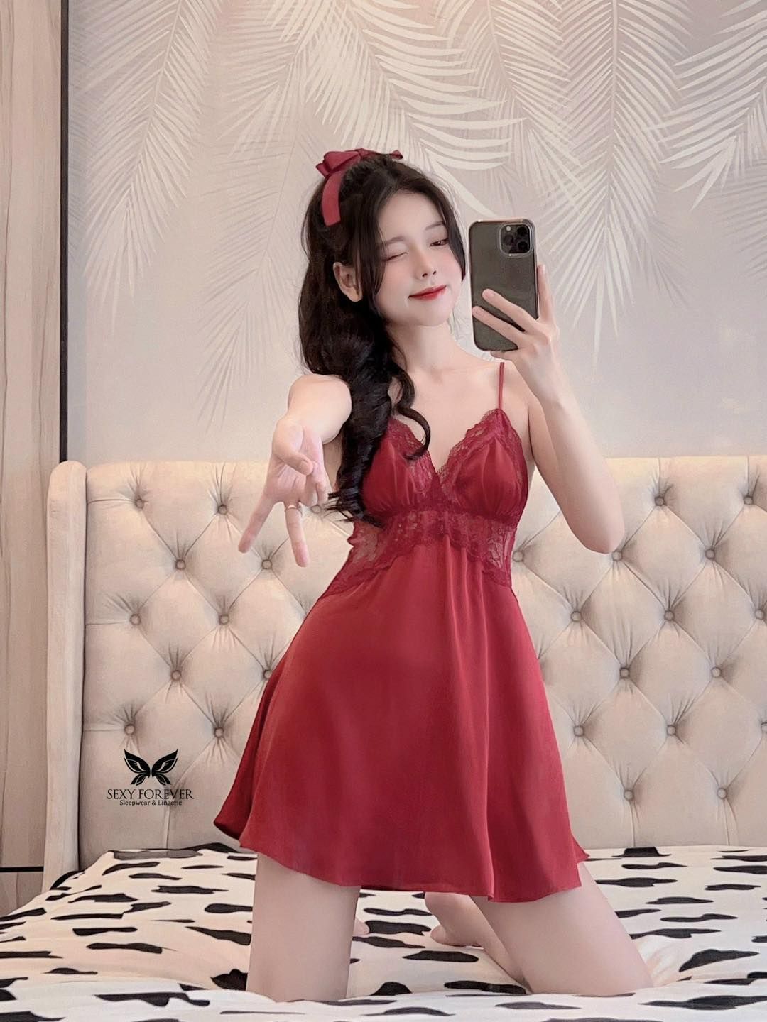 Váy Ngủ Nữ Lụa Duyên Dáng Belle
