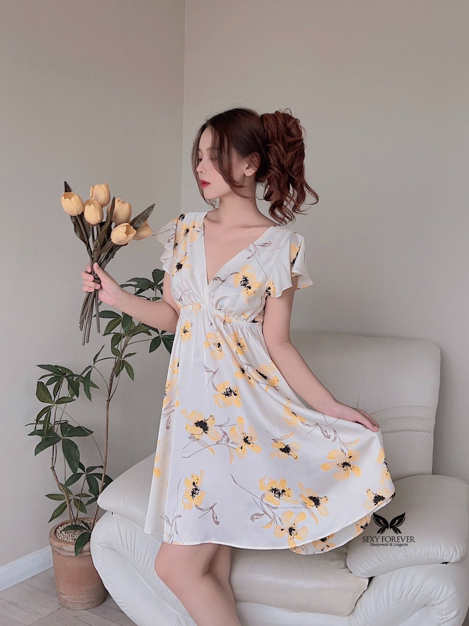 Váy Ngủ Mùa Hè Peony